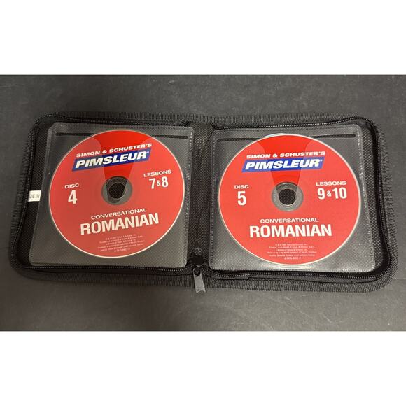 Simon & Schuster’s Pimsleur Conversational Romanian 16 Lessons 8 Audio CDs - Picture 4 of 7